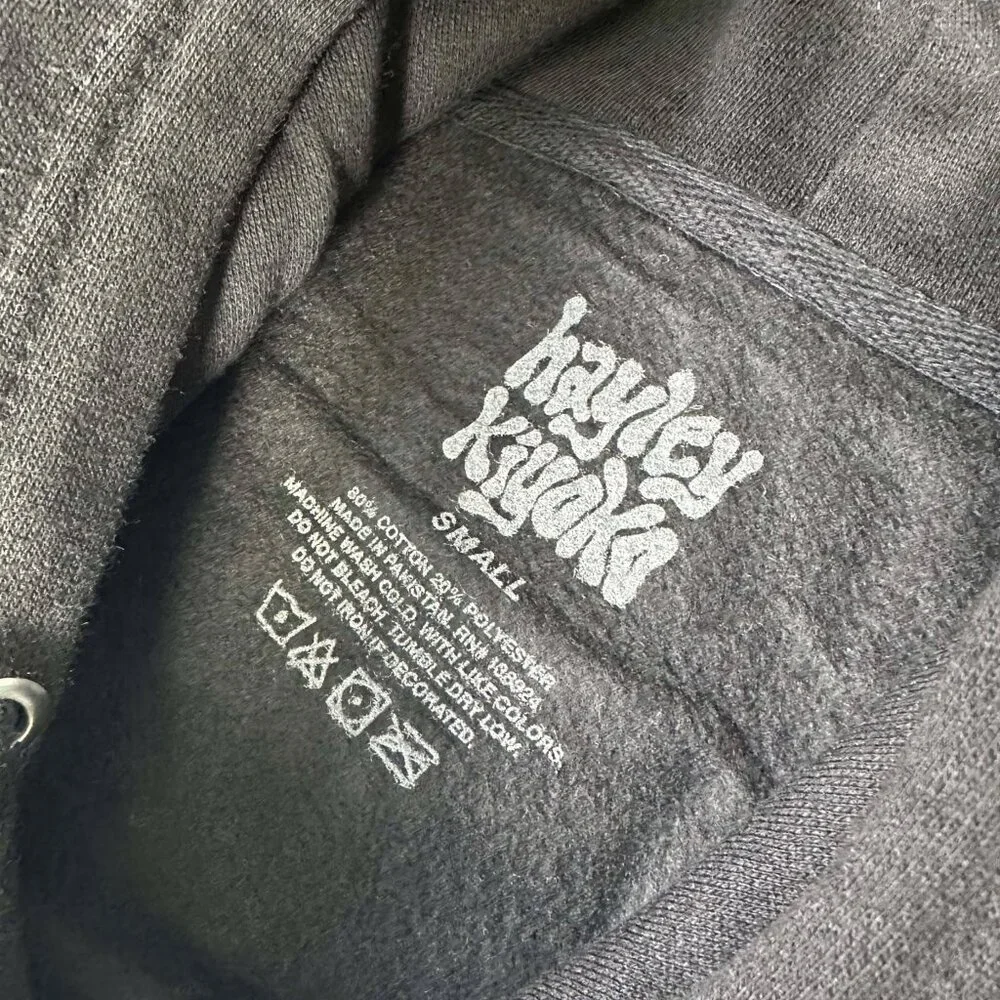 Official Hayley Kiyoko Tour Merch Panorama Black Hoodie Size Small Rare NEW - Picture 3 of 3